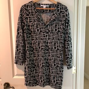 DVF logo dress